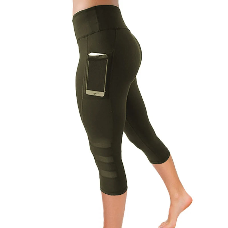 High Waist Seamless Dotted Hollow Out Sport Women Tights Yoga Pants Workout Activewear Gym Clothing Women'S Tights
