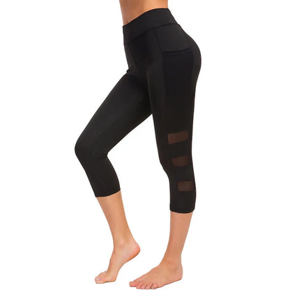 High Waist Seamless Dotted Hollow Out Sport Women Tights Yoga Pants Workout Activewear Gym Clothing Women'S Tights