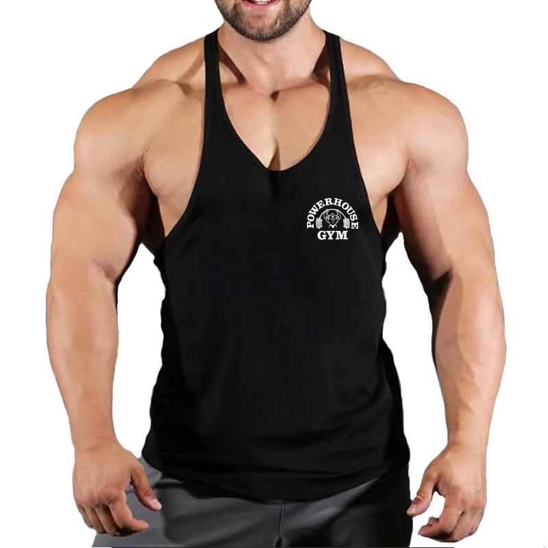Fitness Clothing Gym T-Shirts Suspenders Man Gym Top Men Sleeveless Sweatshirt Men'S Clothes Stringer Vests Bodybuilding Shirt