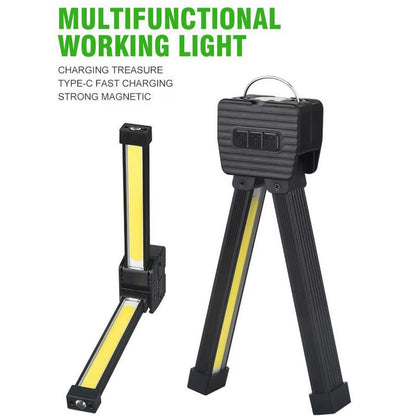 7-Speed Dimming Flash Gym Lamp for Posing Portable Magnet LED Posing Lamp with Hanging Hook Selfie Light with 180 Degree Folding