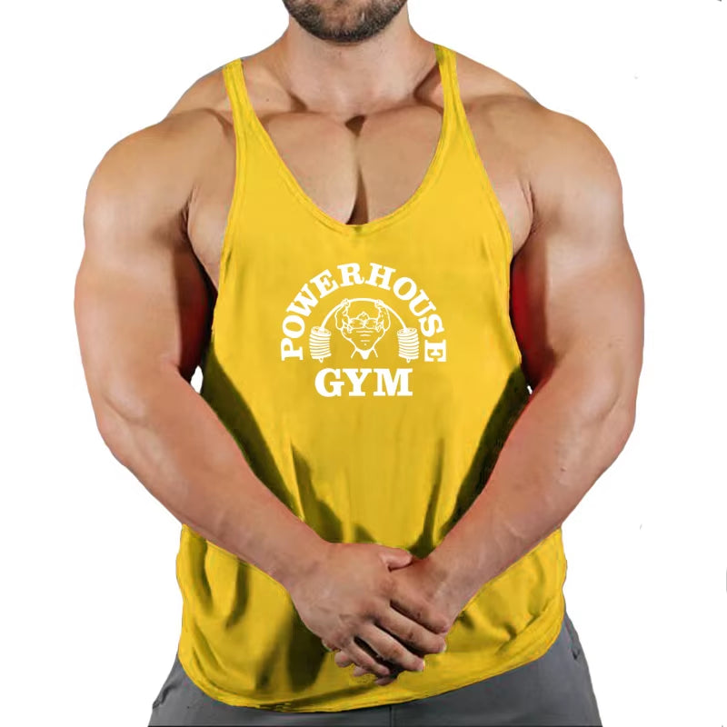 Fitness Clothing Gym T-Shirts Suspenders Man Gym Top Men Sleeveless Sweatshirt Men'S Clothes Stringer Vests Bodybuilding Shirt