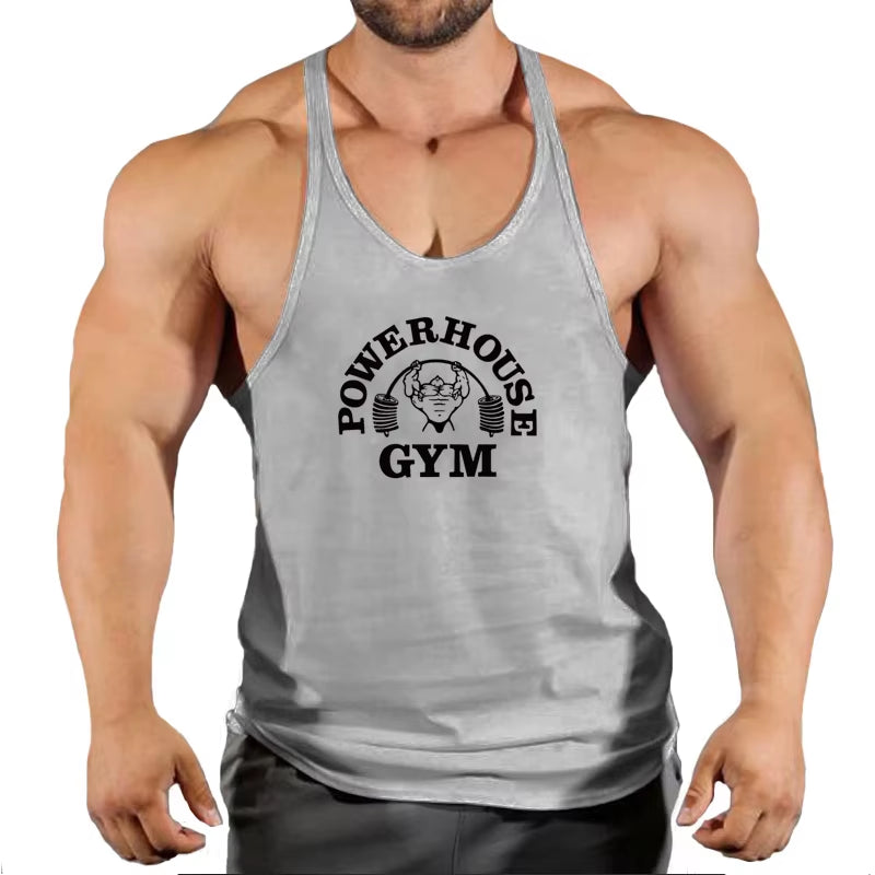 Fitness Clothing Gym T-Shirts Suspenders Man Gym Top Men Sleeveless Sweatshirt Men'S Clothes Stringer Vests Bodybuilding Shirt