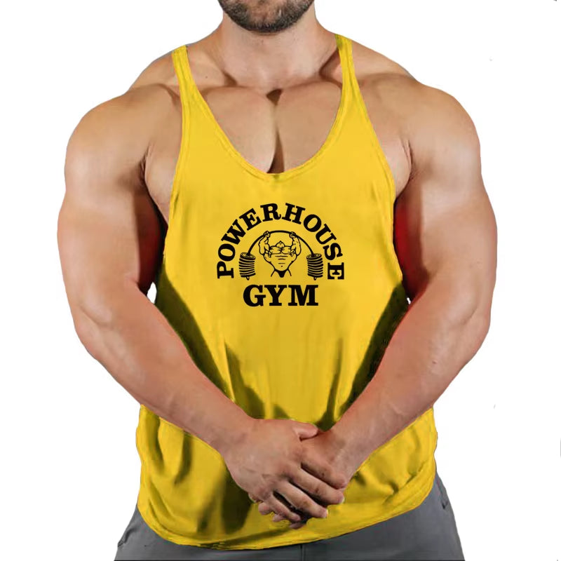 Fitness Clothing Gym T-Shirts Suspenders Man Gym Top Men Sleeveless Sweatshirt Men'S Clothes Stringer Vests Bodybuilding Shirt