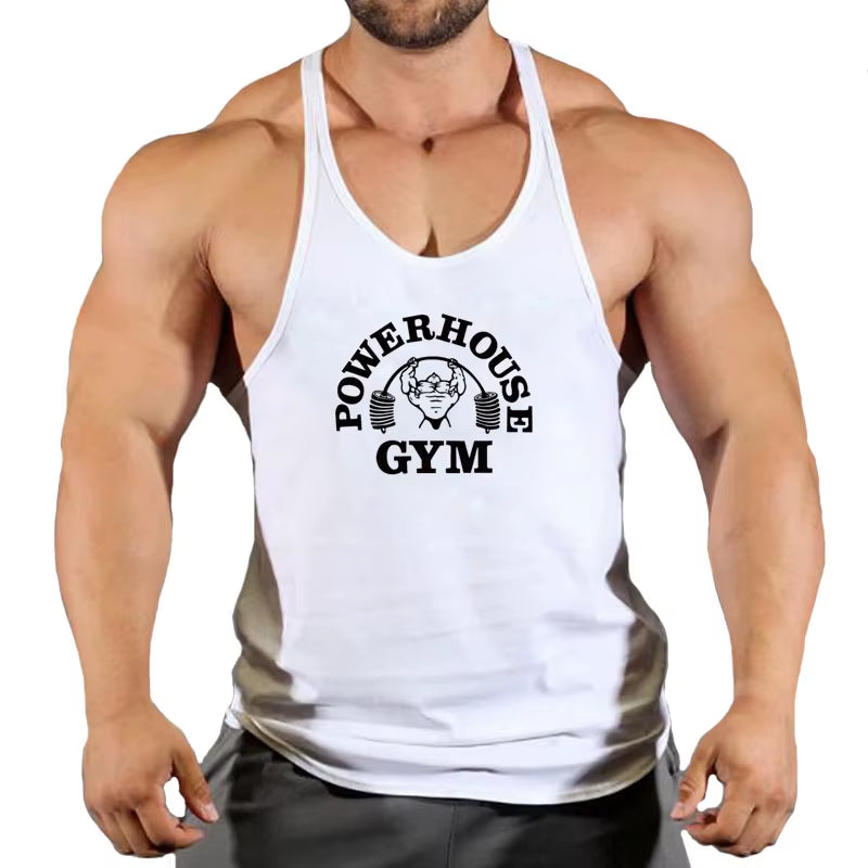 Fitness Clothing Gym T-Shirts Suspenders Man Gym Top Men Sleeveless Sweatshirt Men'S Clothes Stringer Vests Bodybuilding Shirt