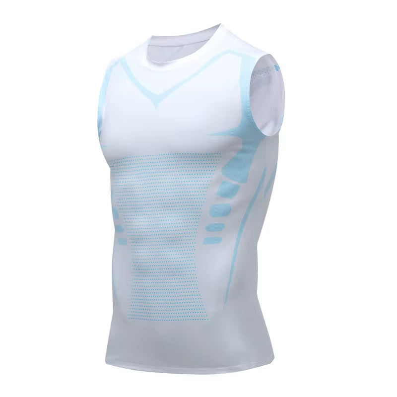 Summer Bodybuilding Tank Top Men Elastic Sleeveless Shirt Compression Gym T Shirt plus Size Basketball Vest Tops Gym Clothing